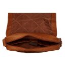Klopová kožená taška cez rameno The Chesterfield Brand Raphael C48.055131 koňak priehradky
