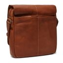 Klopová kožená taška cez rameno The Chesterfield Brand Raphael C48.055131 koňak zadná strana