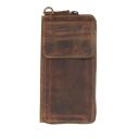 Greenburry kožená vintage kabelka/peňaženka na mobil Asher 1569-25 hnedá
