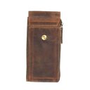 Greenburry kožená vintage kabelka/peňaženka na mobil Asher 1569-25 vrecko na telefón