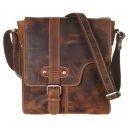 Greenburry kožená vintage taška cez rameno 1650/5-25 hnedá
