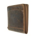 Greenburry Kožené puzdro na notebook / spisovka na A4 Paul 1721B-25 hnedá bočný náhľad
