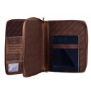 Greenburry Kožené puzdro na notebook / spisovka na A4 Paul 1721B-25 hnedá na notebook/tablet
