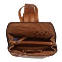 Dámsky kožený batoh do mesta The Chesterfield Brand Claire C58.023531 koňakový vnútorné priehradky