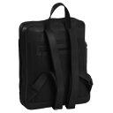 DANIEL RAY kožený batoh na notebook 15,6" Broome DRL25.1591.00 čierny zadná strana