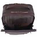 The Chesterfield Brand Kožený batoh na notebook 15,6" Soraja C58.700001 hnedý otvorený