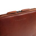 The Chesterfield Brand Kožený batoh na notebook Marvello C58.035031 koňakový logo