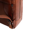 The Chesterfield Brand Kožený batoh na notebook Marvello C58.035031 koňaková zadné vrecko