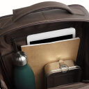 The Chesterfield Brand Kožený batoh na notebook Quincy C58.035201 hnedý otvorený