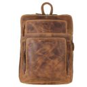 Greenburry kožený batoh na notebook Wildgrain hnedý