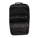 Pánsky kožený business batoh s priehradkou na notebook Chesterfield Brand Jamaica C58.032600 čierny - otvorený