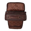 Pánsky kožený business batoh Chesterfield Brand Jamaica C58.032601 hnedý - otvorený