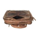 GREENBURRY Kožený vintage business batoh Arden 1531-25 hnedý