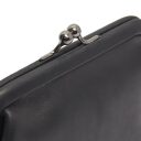 The Chesterfield Brand Malá kožená peňaženka s klipom Nera C08.053700 čierna detail