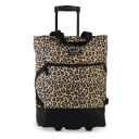 PUNTA wheel Nákupná taška na kolieskach 10008-0112 hnedá leopardí vzor