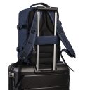 BestWay Športový batoh 40x20x25 cm Cabin Pro Small 40328-0600 modrý pripevnený k rukoväti kufra