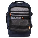 BestWay Cestovný batoh 40x25x20 cm Cabin Pro Small 40328-0600 modrý - predná priehradka s organizérom