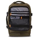 BestWay Cestovný batoh 40x25x20 cm Cabin Pro Small 40328-2600 zelený - predné vrecko s organizérom
