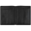 Bugatti pánska kožená peňaženka RFID Black Magic 49123601 čierna otvorená