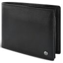 Bugatti pánska kožená peňaženka RFID Black Magic 49123701 čierna pootvorená