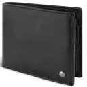 Bugatti pánska kožená peňaženka RFID Black Magic 49123801 čierna pootvorená