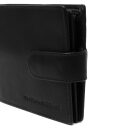 Pánska kožená peňaženka RFID Curtis C08.051200 čierna zapínanie s cvočkom