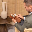 Pánska kožená peňaženka RFID Curtis C08.051231 koňaková otvorená