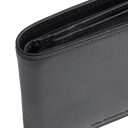 Pánska kožená peňaženka RFID Frederick čierna detail