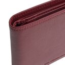 Pánska kožená peňaženka RFID Frederick červená detail
