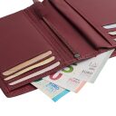Pánska kožená peňaženka RFID Frederick červená na bankovky