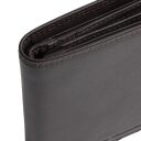 Pánska kožená peňaženka RFID Frederick hnedá detail