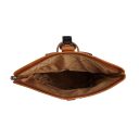 Rolovací batoh na notebook The Chesterfield Brand Savona koňakový C58.032231 - otvorená hlavná priehradka