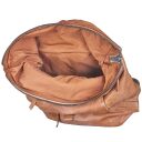 Bull & Hunt Roll top kožený batoh Rollit 61-2030 koňakový otvorený