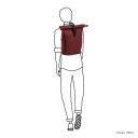 DANIEL RAY Rolovací batoh na notebook 15″ DRS25.1086M.57 burgundy