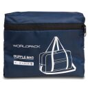 Skladacia cestovná taška / palubná batožina Ryanair 40x20x25 cm Worldpack 10464-0600 modrá - zložená
