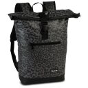 Športový roll top batoh na notebook Fabrizio BENCH Hydro 64175-0127 čierno-sivý leopardí vzor
