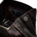 The Chesterfield Brand Štýlový dámsky kožený batoh Camden hnedý na magnet