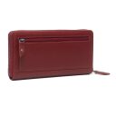 The Chesterfield Brand Dámska kožená peňaženka RFID Cantara C08.054604 červená zadná strana