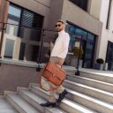 The Chesterfield Brand Kožená aktovka na notebook Stuttgart C40.107131 koňak