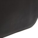 The Chesterfield Brand Klopová kožená kabelka cez rameno Millie C48.111600 čierna logo