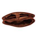 The Chesterfield Brand Kožená shopper kabelka na notebook 15" Solvia C38.022131 koňaková otvorená
