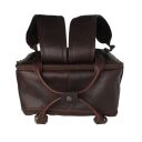 The Chesterfield Brand Kožený batoh na notebook Calden C58.071201 hnedý pohľad zhora