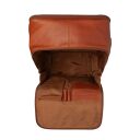 The Chesterfield Brand Kožený batoh na notebook Calden C58.071231 koňakový otvorený