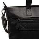 The Chesterfield Brand Kožená shopper kabelka na notebook 14" Osira C38.022600 čierna detail