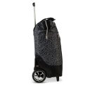 PUNTA wheel Veľká nákupná taška na kolieskach 10303-0127 sivá leopardí vzor bočný pohľad