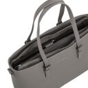 DANIEL RAY veľká shopper kabelka na notebook 15,6" Lithgow DR18.1619.59 svetlosivá otvorená
