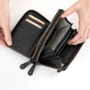 aunts & uncles Dámska kožená peňaženka na zips RFID Grandma´s Luxury Club Betty 42215-0 čierna - vnútorné členenie