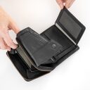 Dámska kožená peňaženka RFID Grandma´s Luxury Club Lotta 42204-0 čierna
