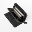 aunts & uncles Dámska kožená peňaženka na zips RFID Grandma´s Luxury Club Tilda 42210-0 čierna - vnútorné členenie