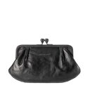 aunts & uncles kožená kabelka clutch ROSE čierna - predná strana